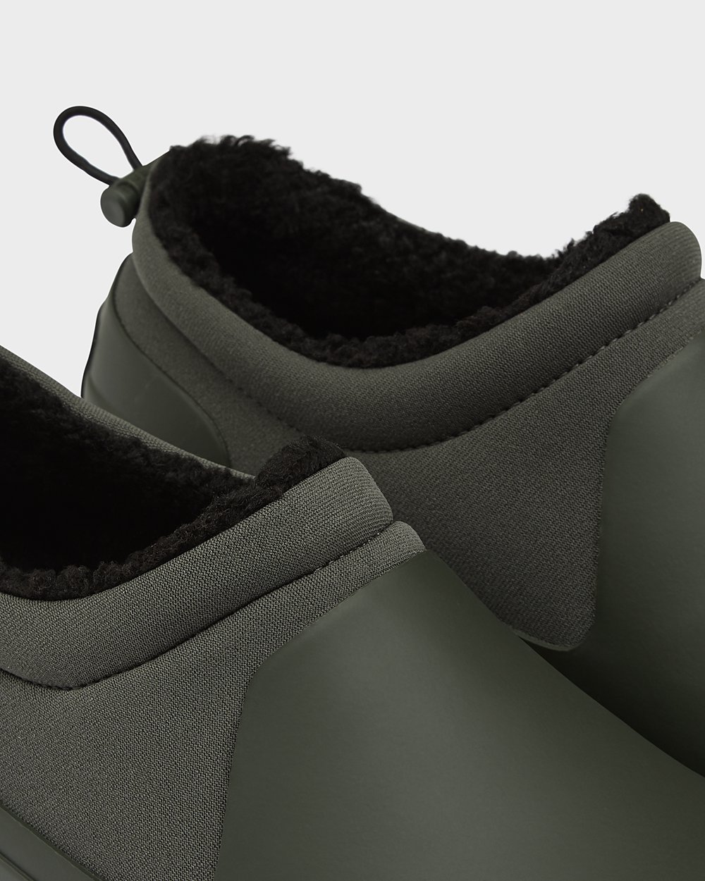 Mens Sneakers - Hunter Original Insulated Sherpa (96YBMWGNX) - Dark Olive